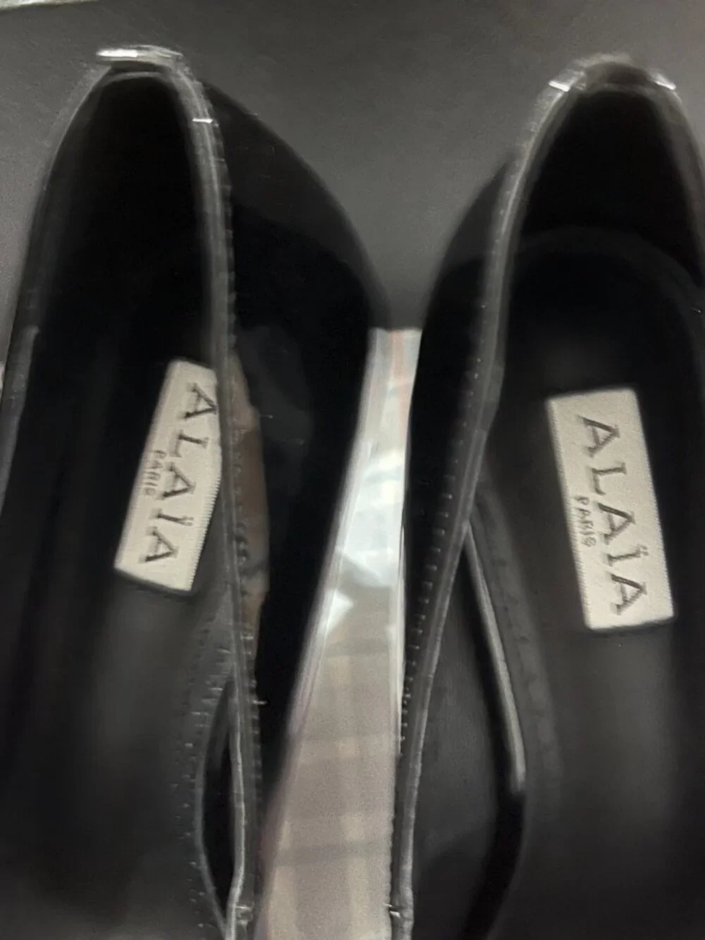 Alaïa Le Cœur Black Patent Leather Pointed-Toe High Heels